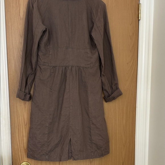 Vintage 100% Linen Long Jacket - Picture 5 of 7